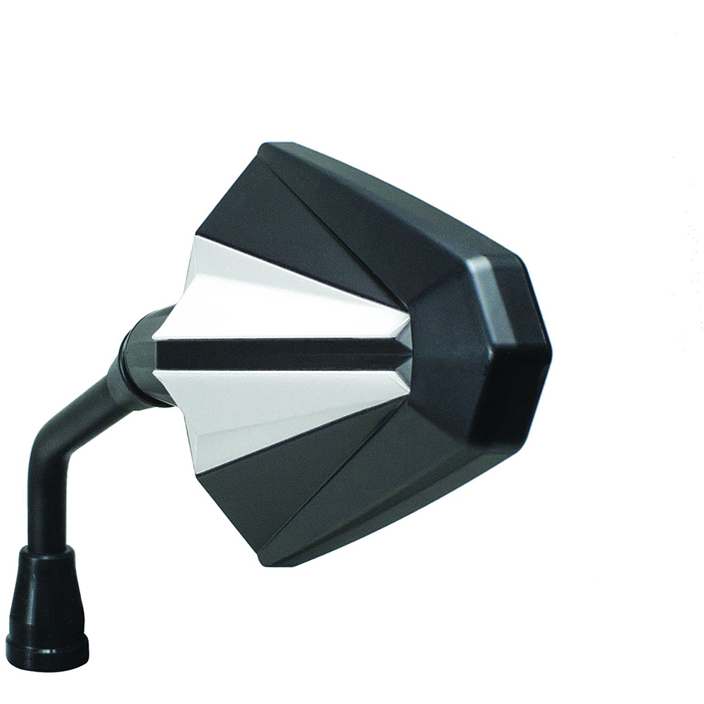 Chaft - Rétroviseur Glory Noir Mat / Blanc