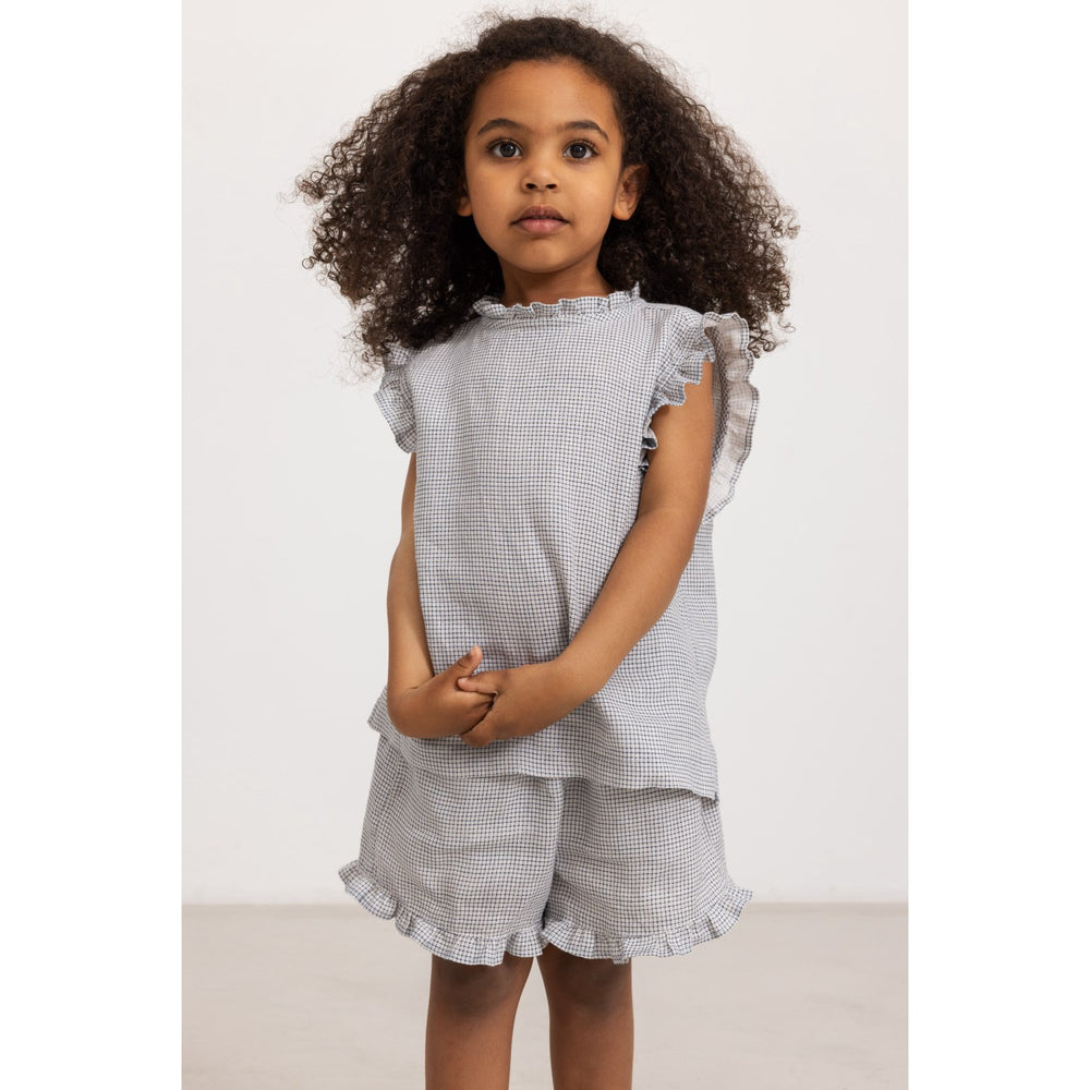 Køb MarMar Linen Mini Check Pala Flæse Shorts