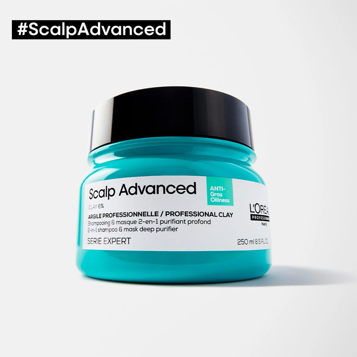 Shampoing & Masque à l'Argile 2 en 1 Purifiant Scalp Advanced 250ml
