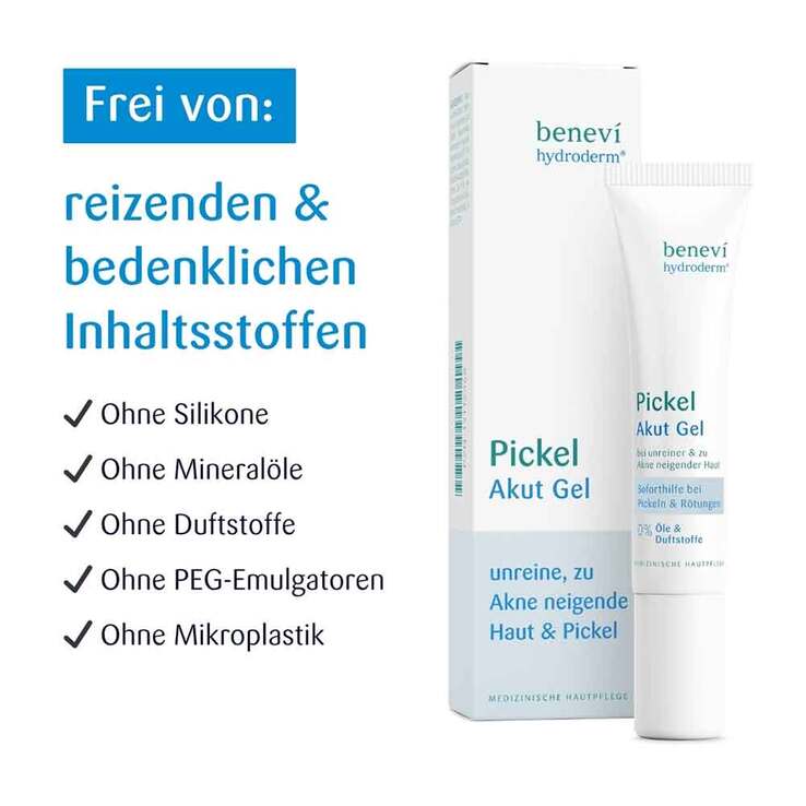 Benevi Hydroderm Pickel Akut Gel, 15 ml
