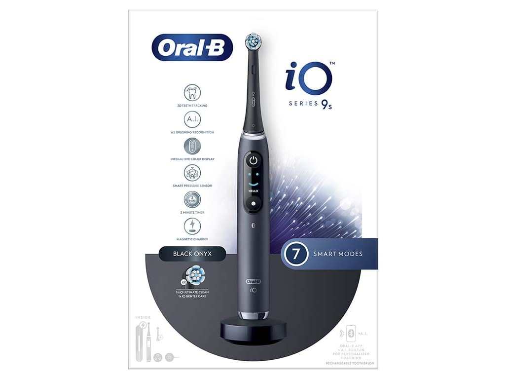 ESCOVA DE DENTES ELÉTRICA ORAL-B IO 9S   ESTOJO DE VIAGEM - PRETO