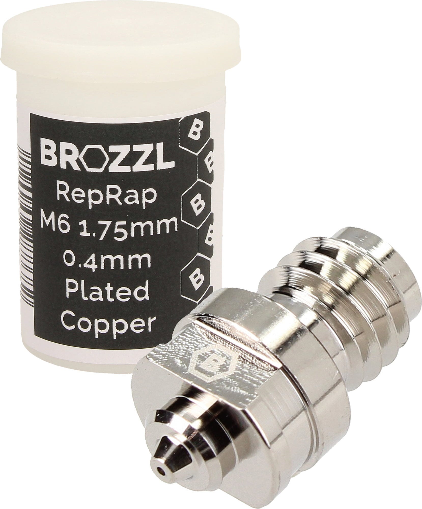 BROZZL  Düse Plated Copper für Zortrax Plus Serie, 0,4 mm    Speziell beschichtete Düse für die Zortrax Plus-Serie inkl. Düsenkappe