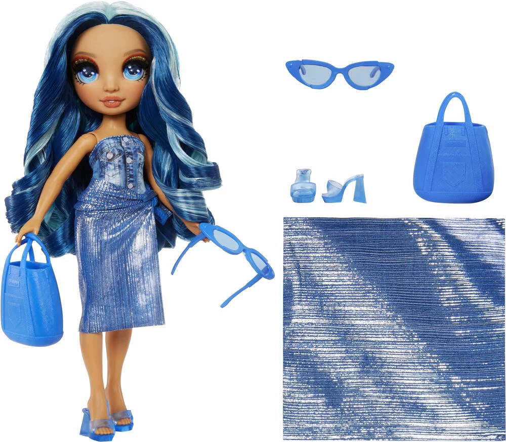 RAINBOW HIGH SWIM ET STYLE POUPEE MANNEQUIN 27 CM - SKYLER BLEU