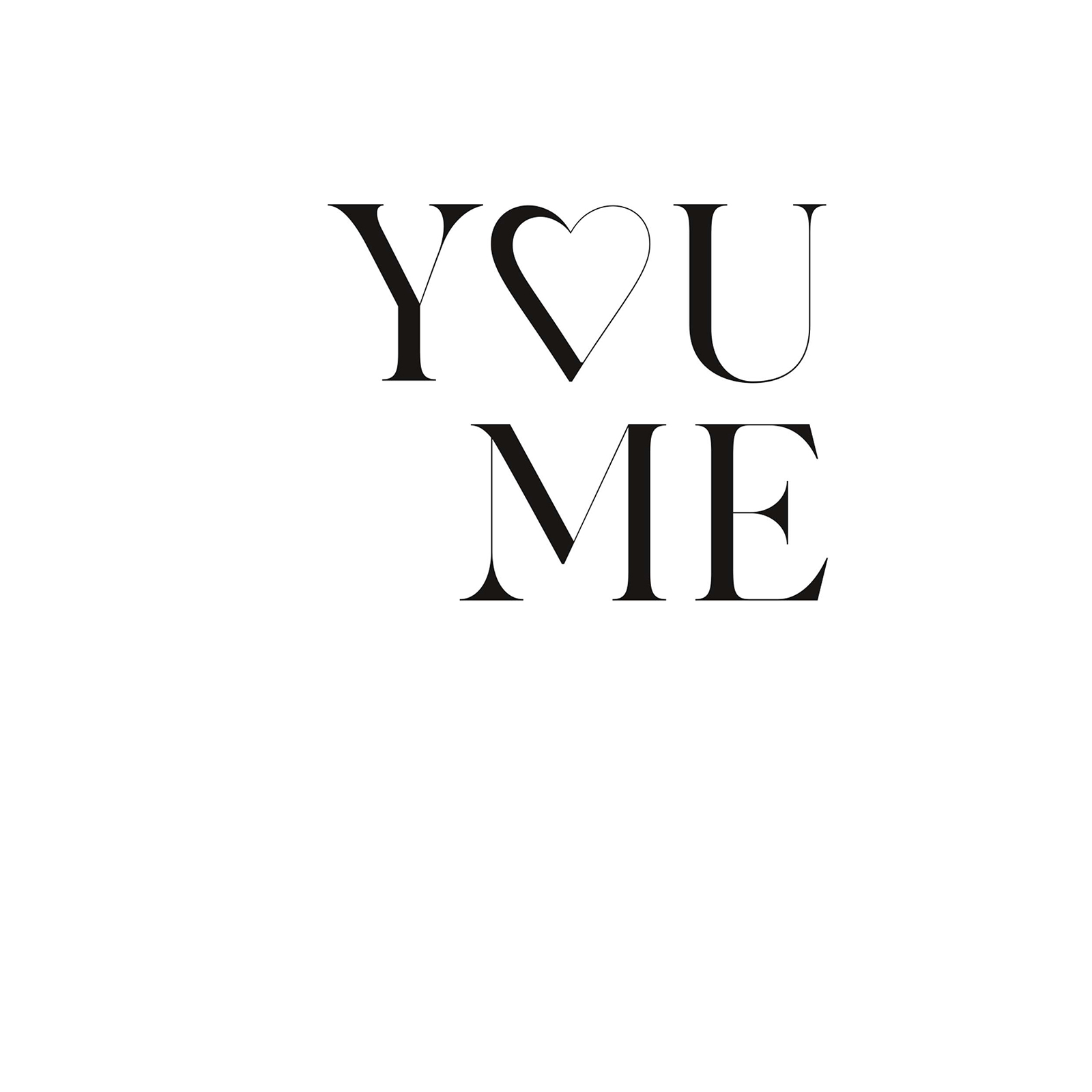 Gerahmtes Bild YOU LOVE ME - 20x30 cm