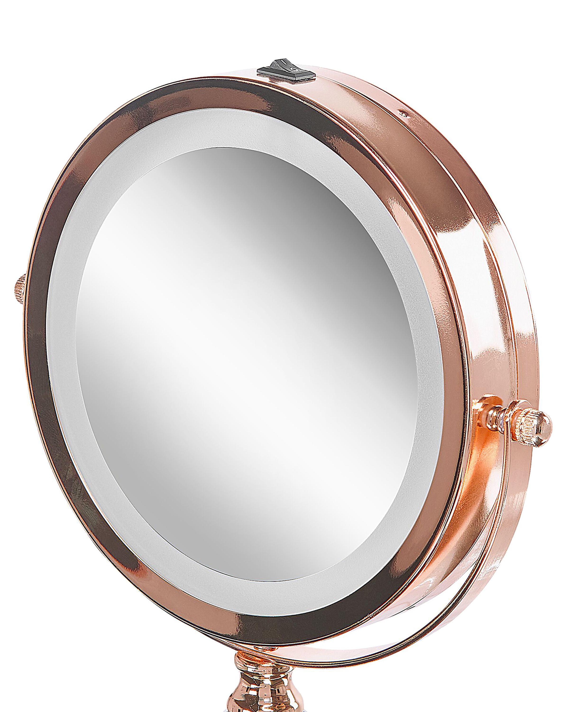 Make-up spiegel LED BAIXAS Roségoud