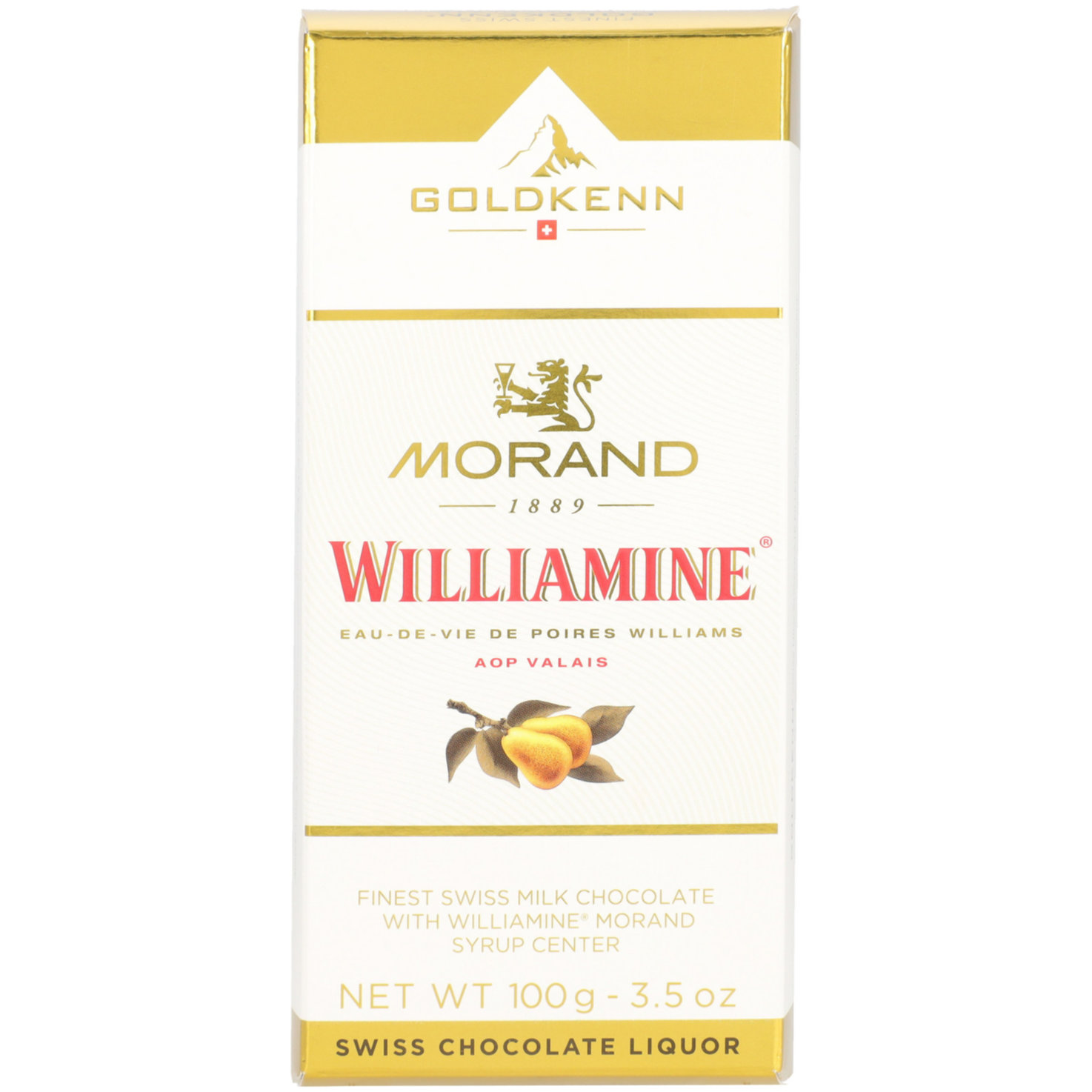 Goldkenn Likör-Tafel mit Williamine® Morand -Füllung