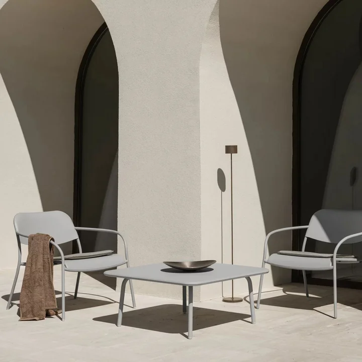 Blomus - Yua Outdoor Loungetisch, 80 x 80 cm, granite gray