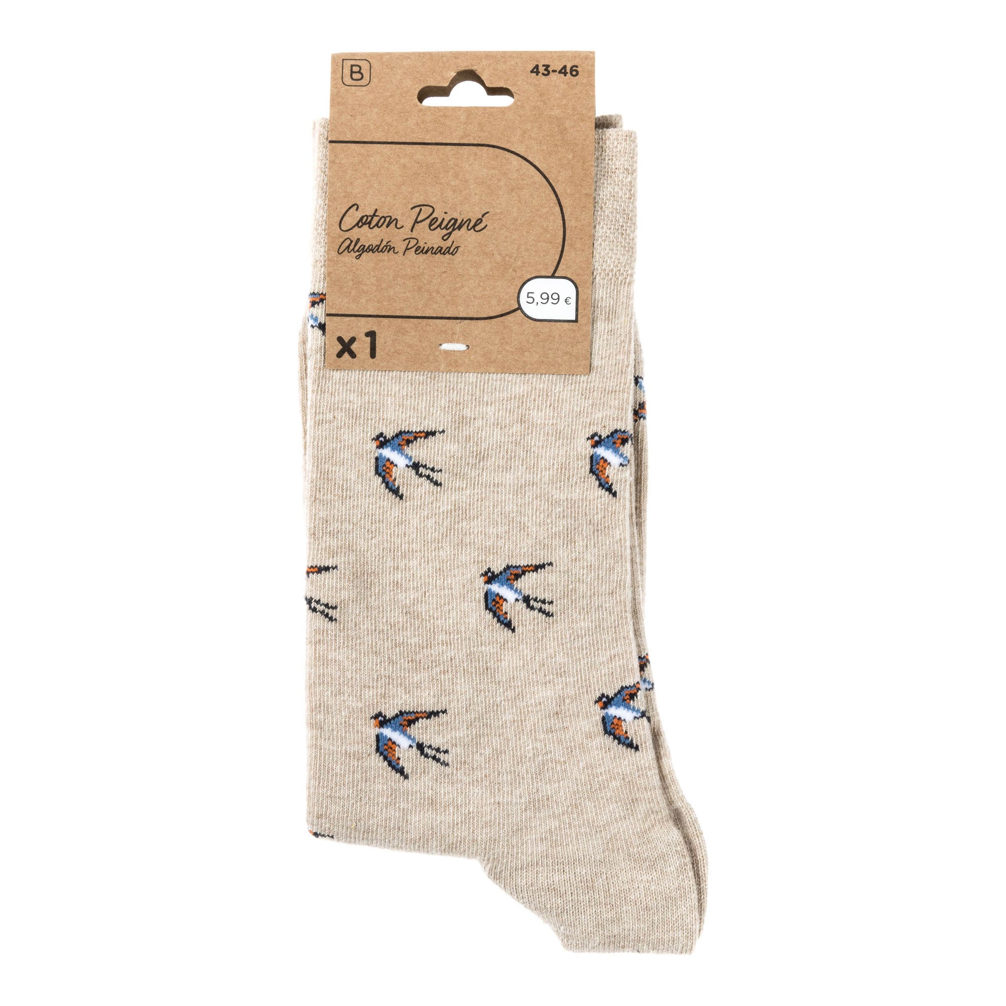 Chaussettes Homme beige