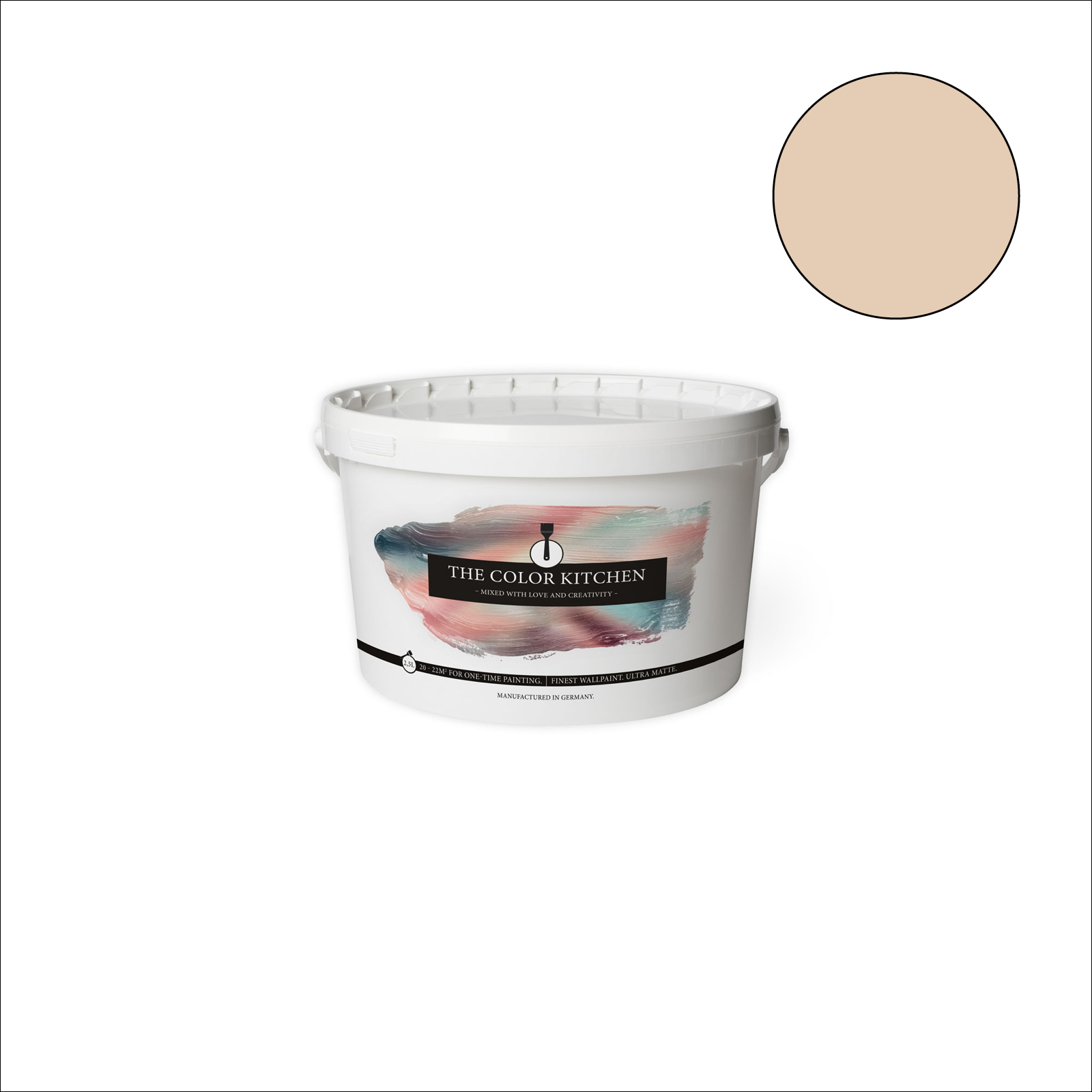 The Color Kitchen Wandfarbe Humble Hummus - beige matt - 2,5 Liter