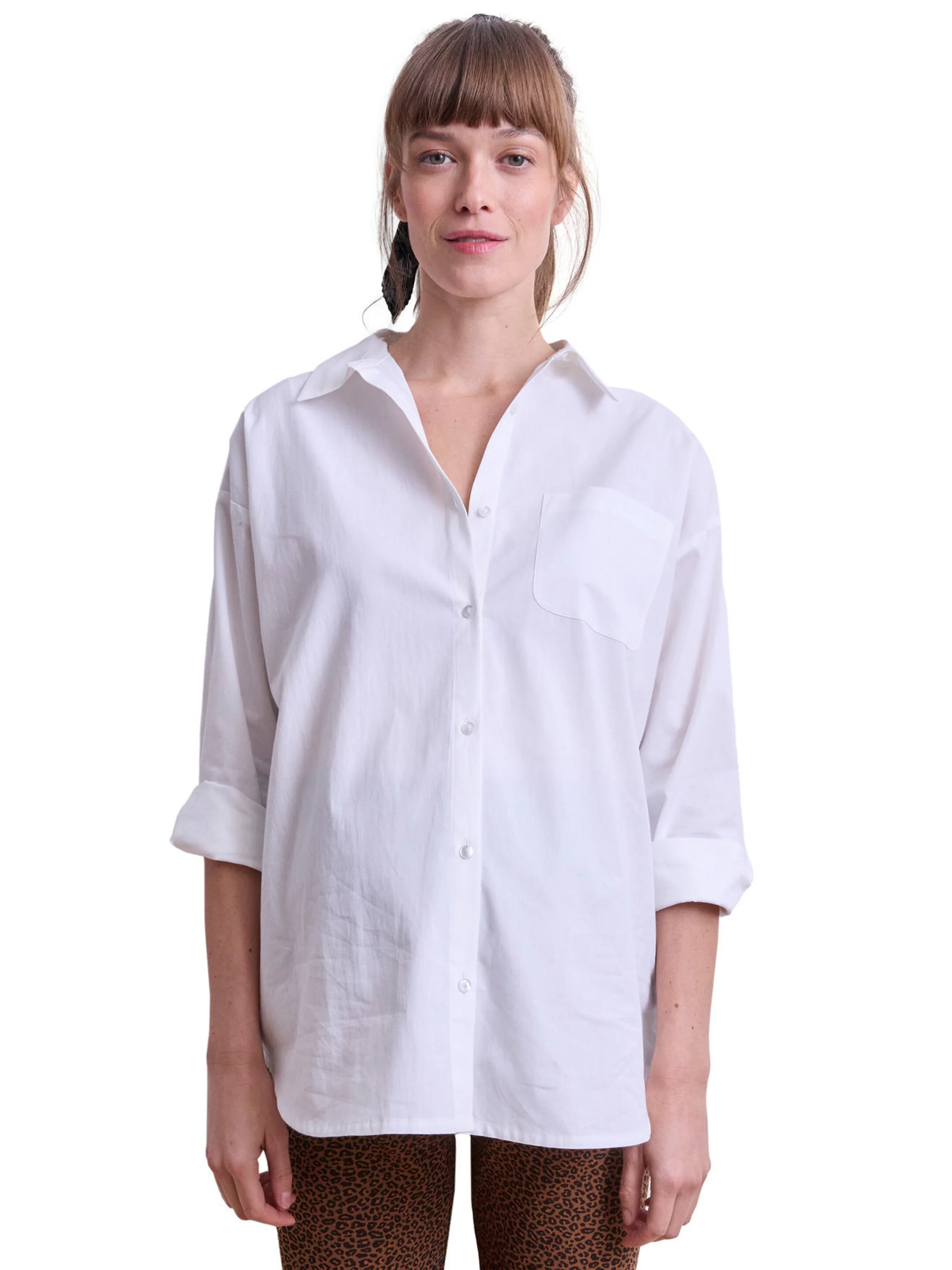 Vertbaudet Bluse für Schwangerschaft & Stillzeit weiß