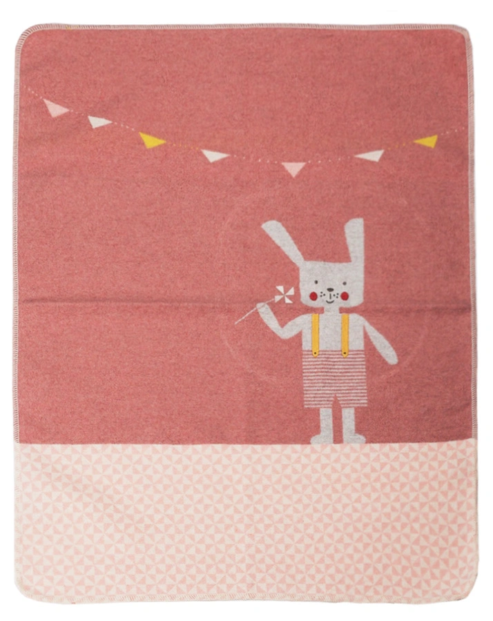 Baby-Decke HASE (70x90) in rosa