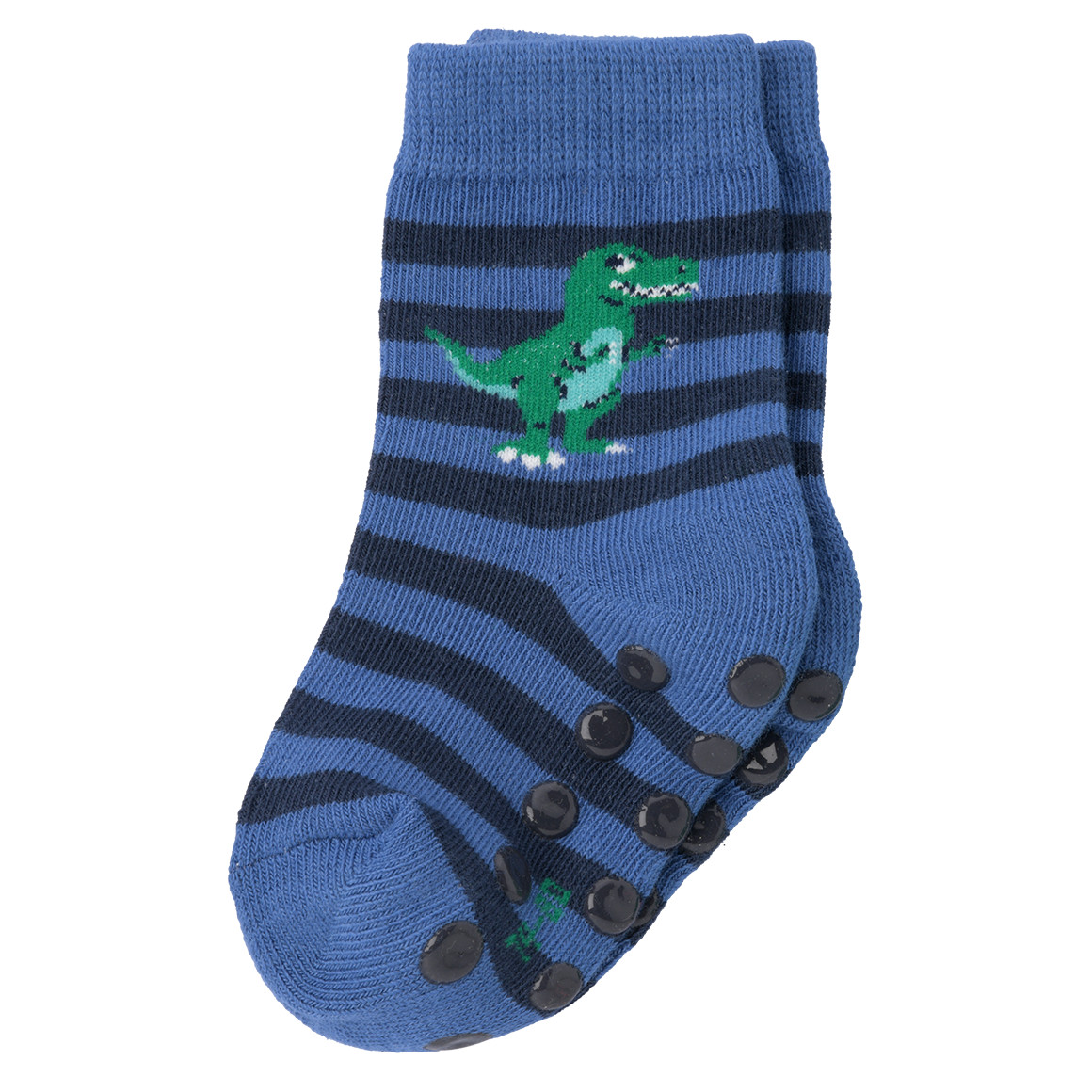 Topomini 3 Paar Baby Stoppersocken mit Bio-Baumwolle grün / dunkelblau / blau