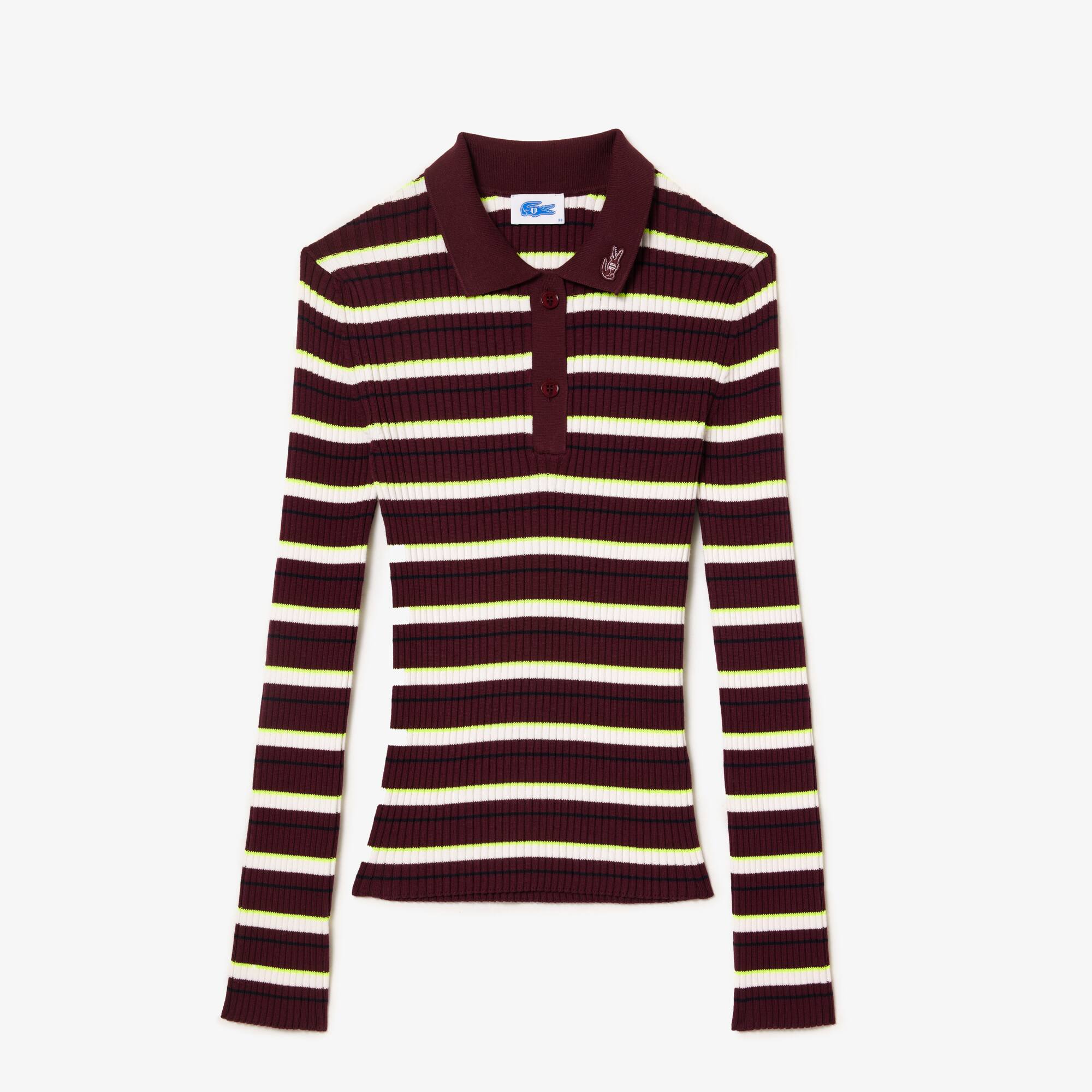 Lacoste x Eleven by Venus gerippter Pullover mit Polokragen Lacoste X EleVen by Venus Williams - Rot - Lacoste - Damen
