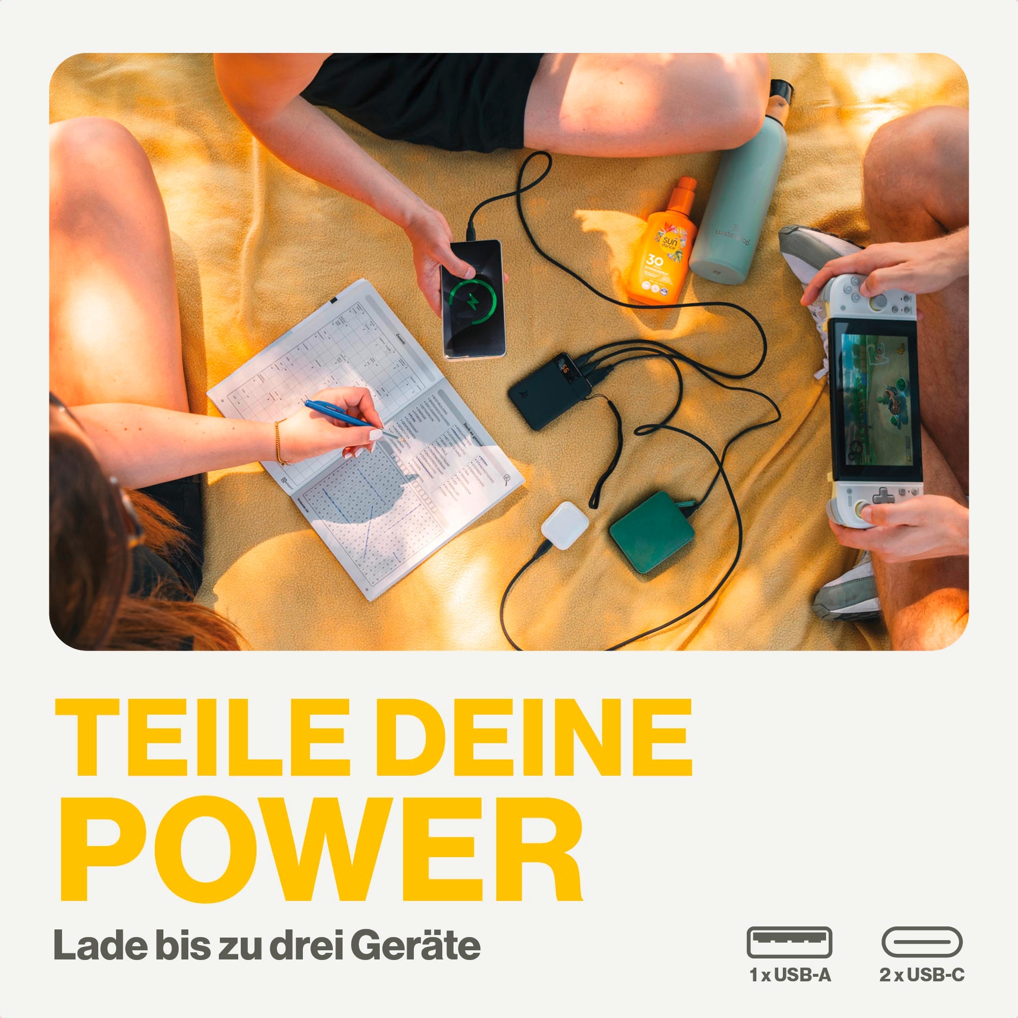 Aqiila Powerbird Powerbank 12 W 5000 mAh schwarz