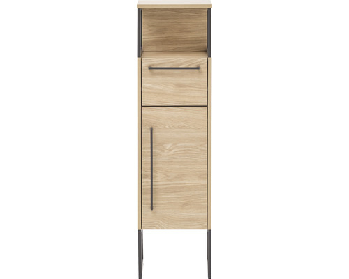 Onderkast Möbelpartner Limone BxHxD 30,4x112,5x33,1 cm licht eiken