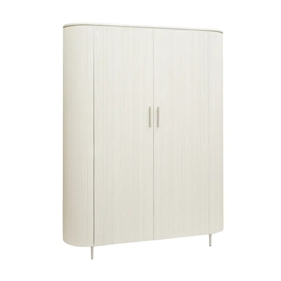 Tower living Corbetta wandkast 2 deurs wit/grijs mdf 145x45x180cm