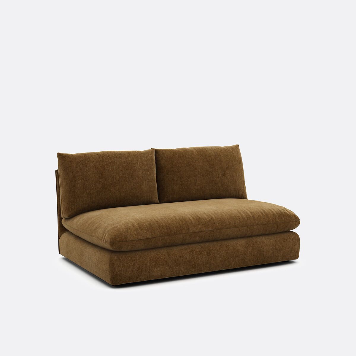 LA REDOUTE INTERIEURS<br>Sofá modular de 2 lugares. poliéster manchado, Malo