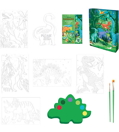 BOX CANDIY Kreas?t - Vandfarvekunsts?t - Totally Dinosaurs