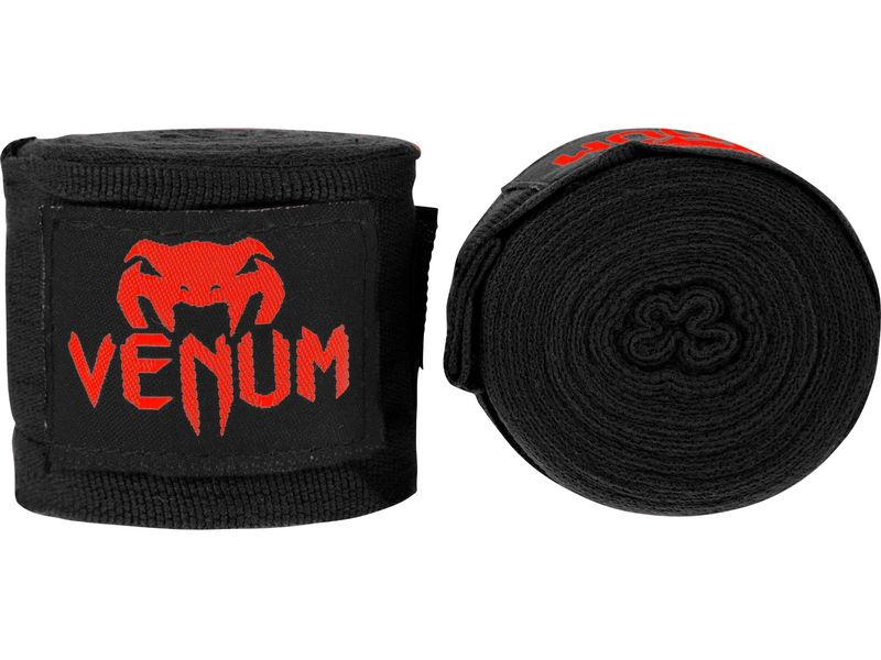 Venum Kontact Boxing Handwraps 2.5 m, Rot/Schwarz Boxbandagen