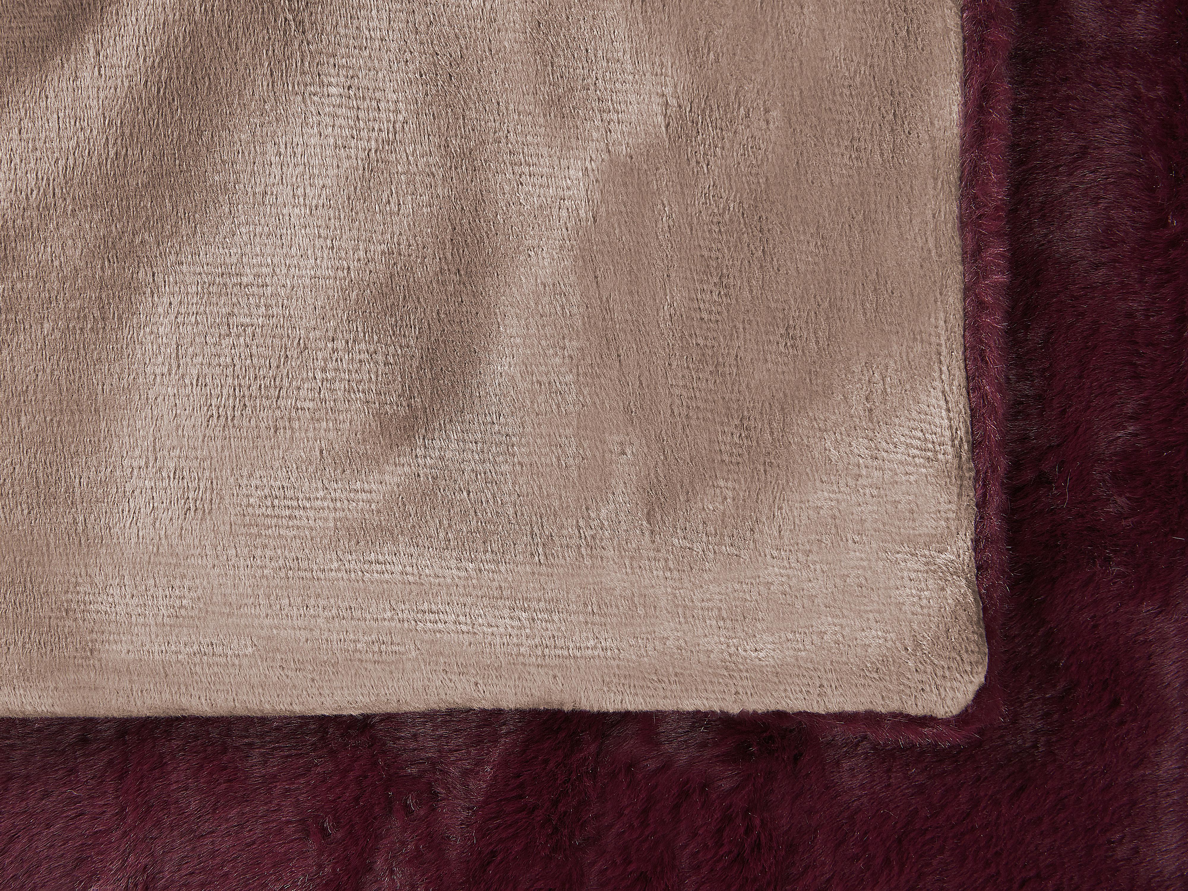 Plaid TANTAN 150 x 200 cm Bordeauxrood