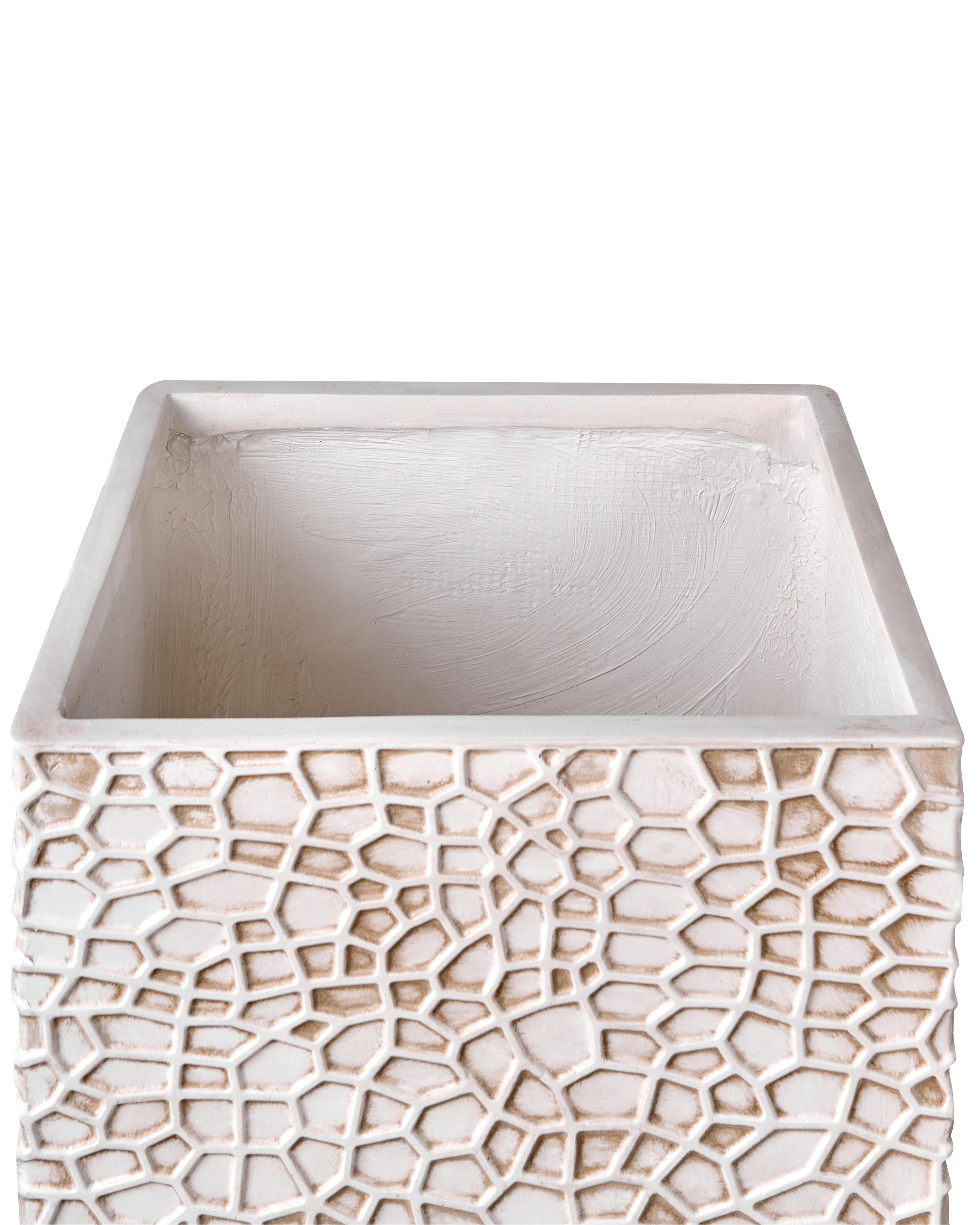 Bloempot FEIYAN 44 cm Lichtbeige