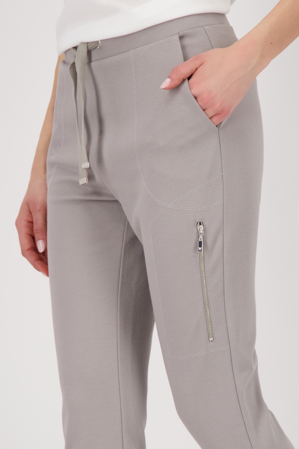 Monari Jogger Pants »Hose Basic Rippe«  mit schmaler Beinform