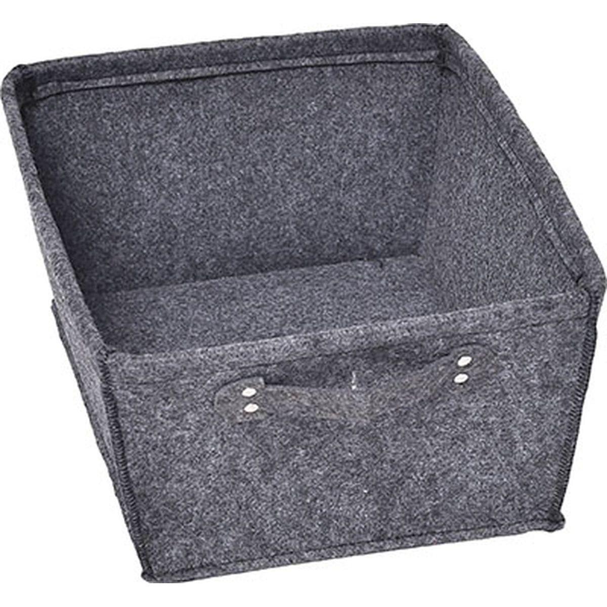 GRANDE PANIERE DRESSING EVASEE EN FEUTRINE AVEC UNE POIGNEE