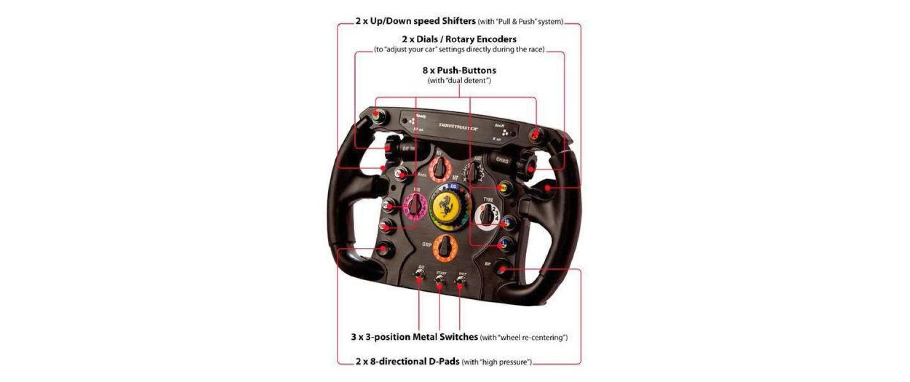Lenkrad Ferrari F1 Wheel (Add-On)<br>Rennlenker, Erweiterung