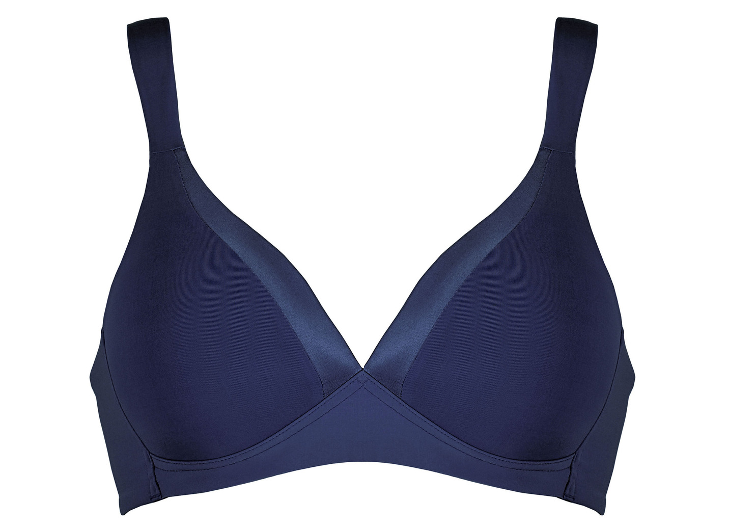 Naturana BH mit Satinblende am Dekolleté