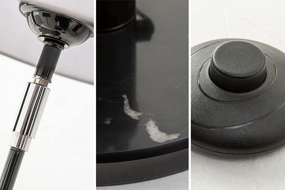 Riess Ambiente 5-flammige Stehlampe LEVELS 176cm schwarz grau E14 mit 5 Stoffschirmen aus Leinen Stehleuchte Wohnzimmerlampe Deckenfluter