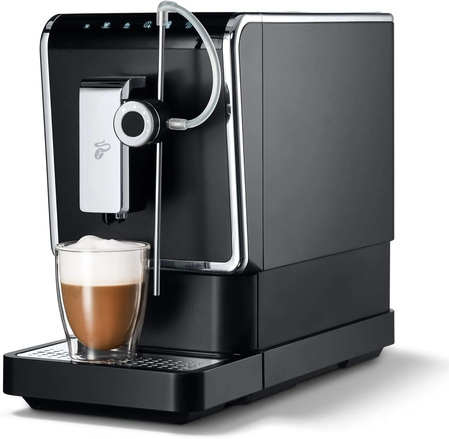 Tchibo Kaffeevollautomat Esperto Pro mit One Touch Funktion für Caffè Crema, Espresso und Milchspezialitäten, Anthrazit