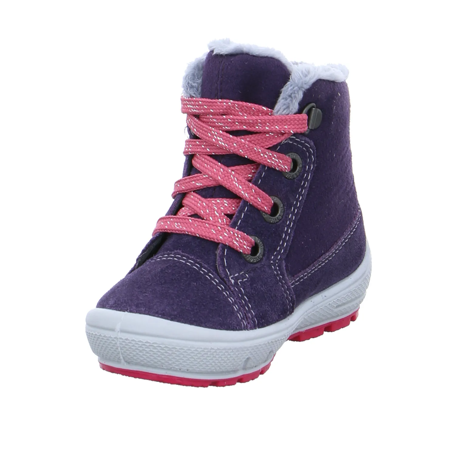 SUPERFIT Kleinkinder-Winter-Bottine Dunkelrot Textil  Baby-Boot