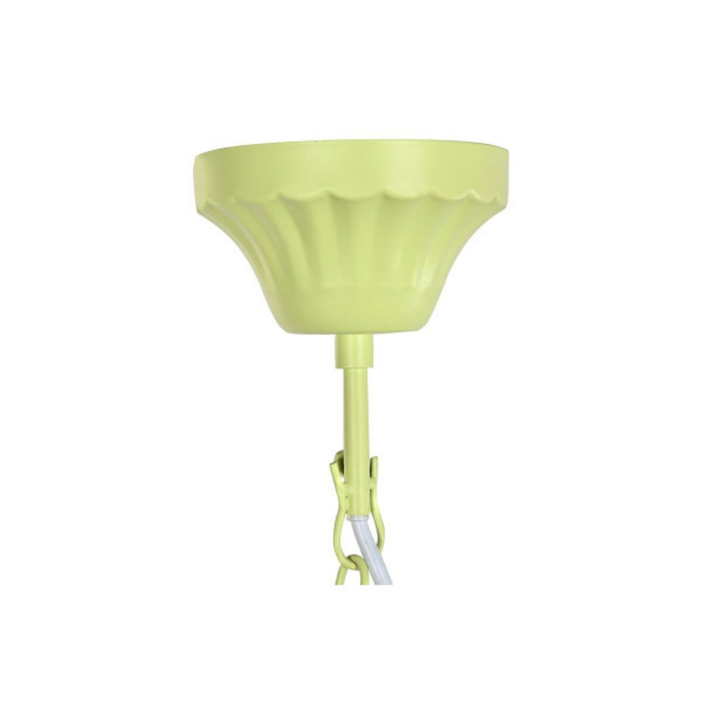 Suspension métal vert acrylique 25 w (51 x 51 x 100 cm)