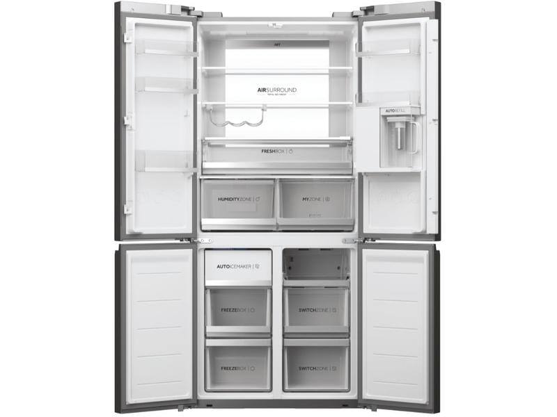 Haier Foodcenter HCW7819EHMP Beidseitig Kombigerät mit Kühlschrank oben und Gefrierteil unten