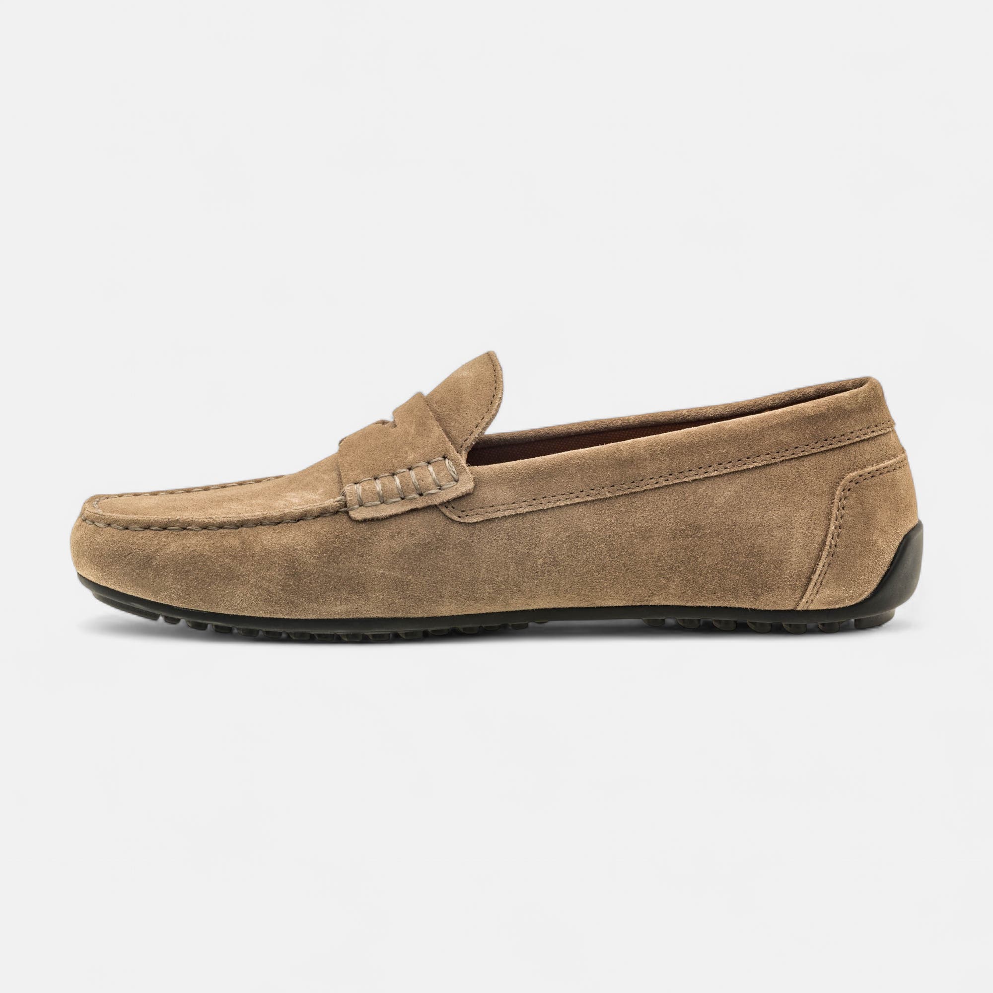 Mocassins Homme en cuir beige
