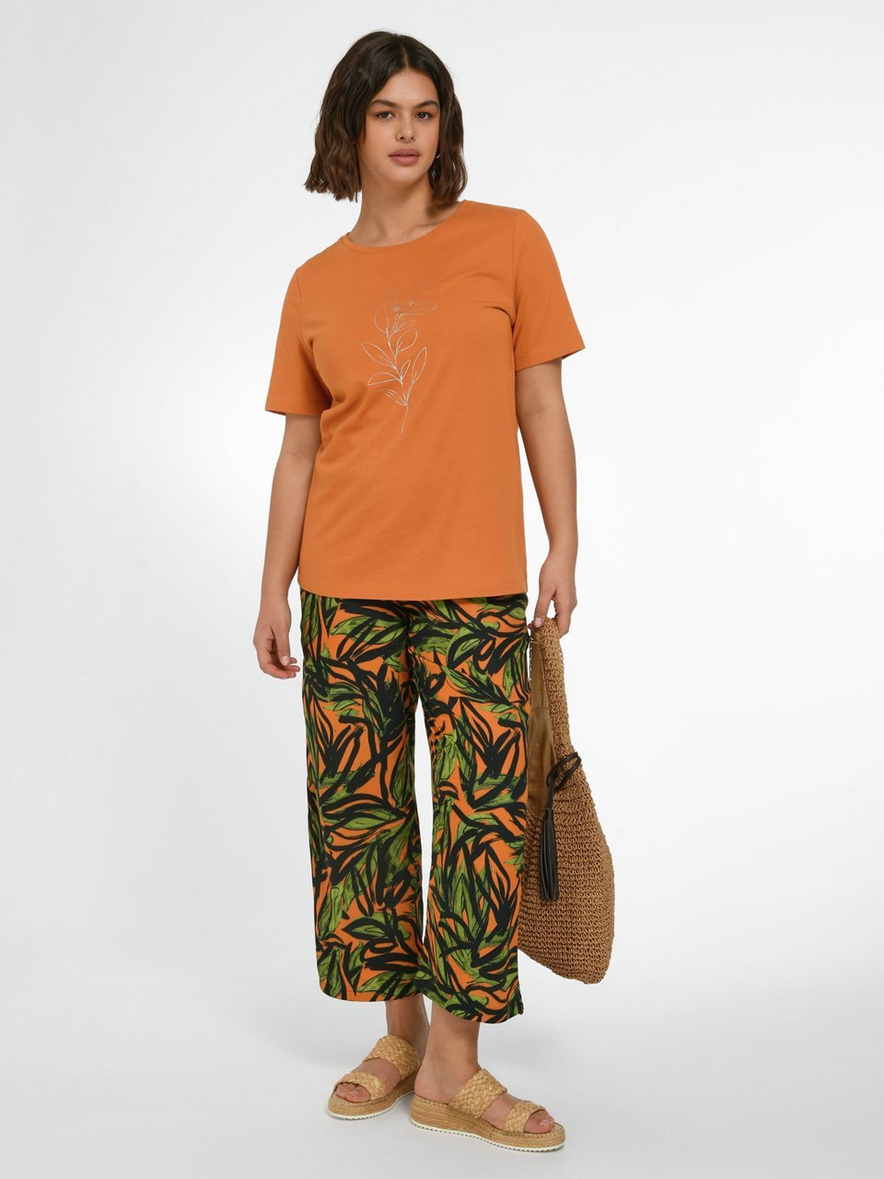 Rundhals-Shirt mit 1/2-Arm