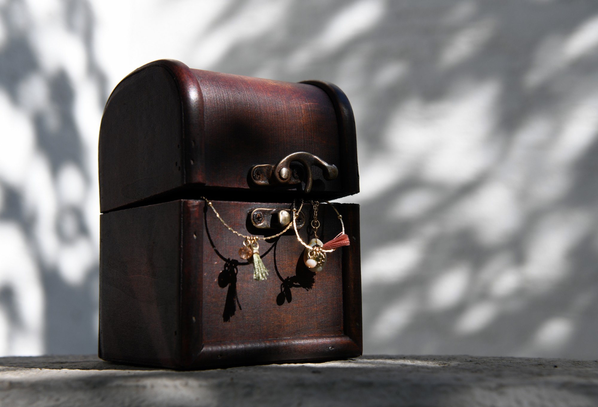 Kofferbox, braun, L 9 cm, B 9 cm, H 13 cm von fischer's lagerhaus