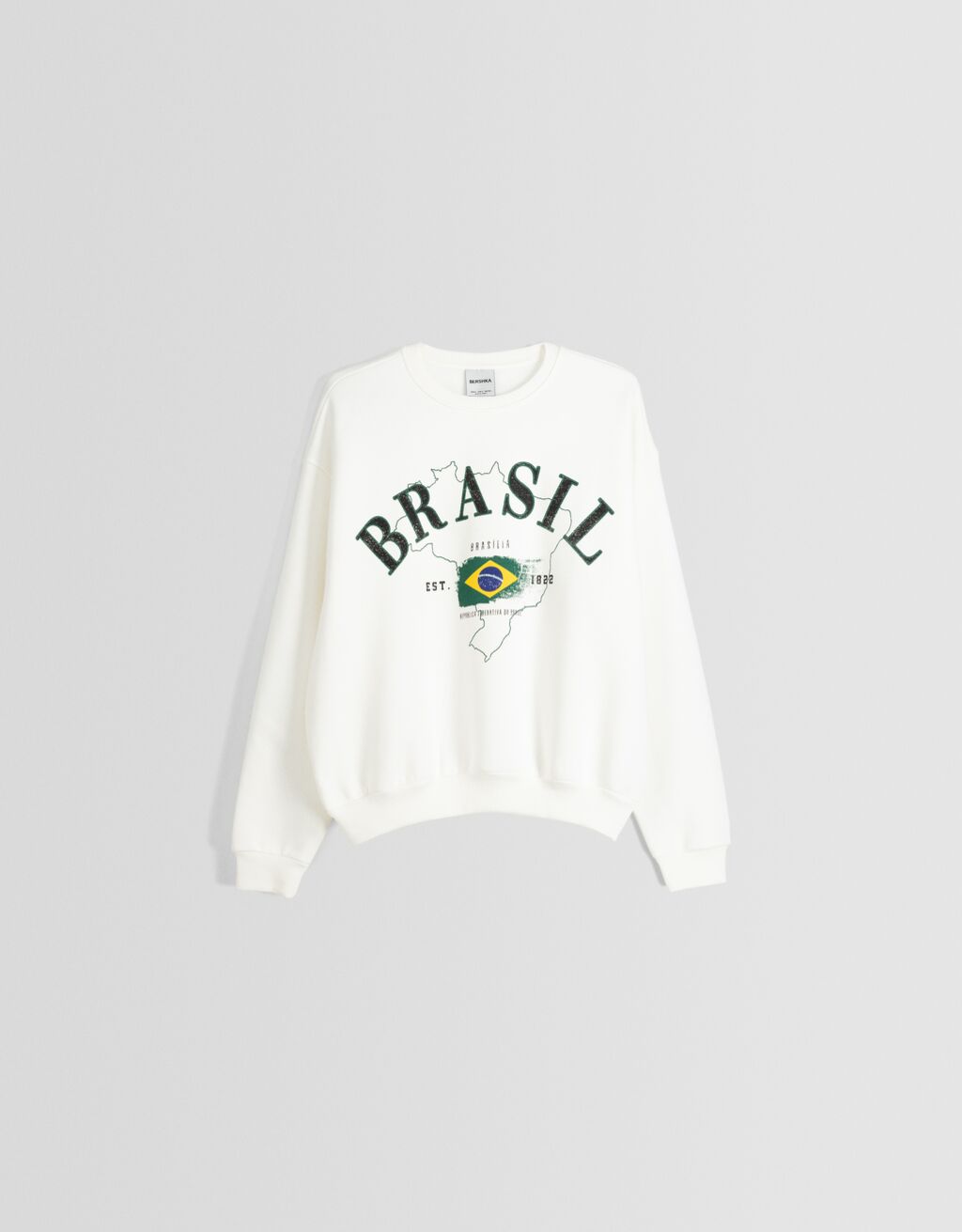 Moletom estampado oversized