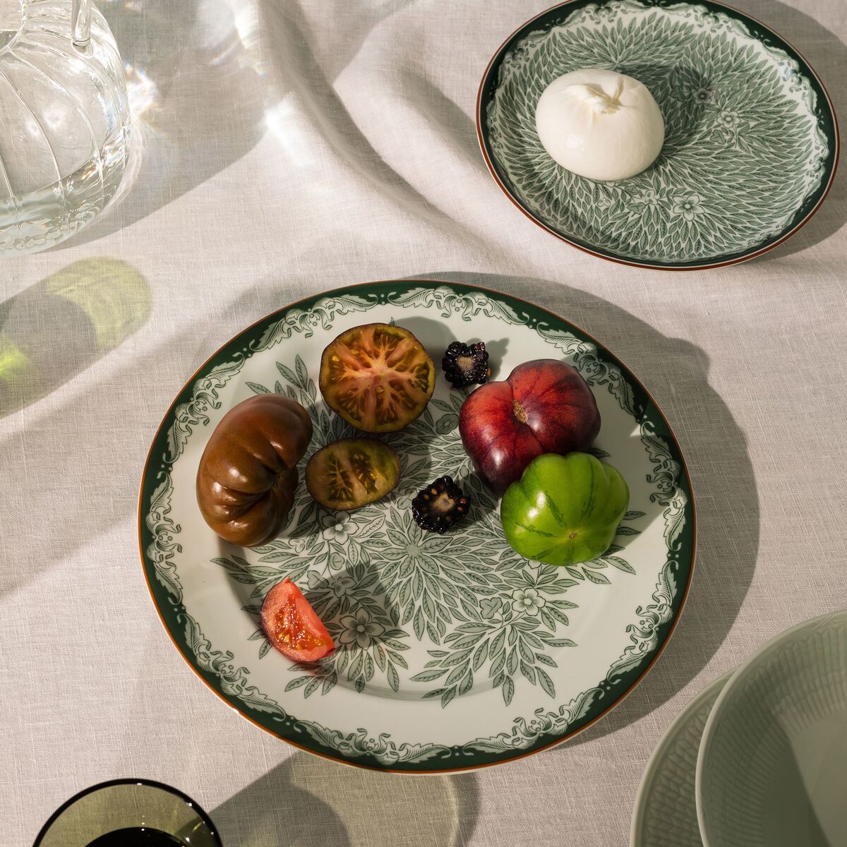 Ostindia Floris tallerken 20 cm, grønn