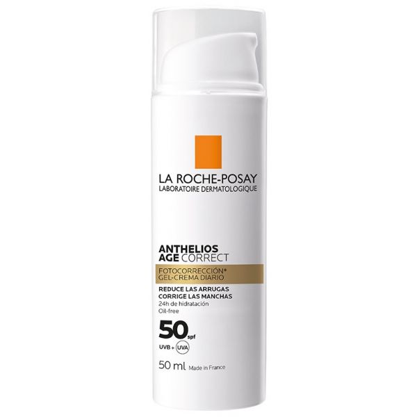 Protetor Solar La Roche Posay Anthelios Age Correct SPF50 sem Cor Antirrugas e Anti-Manchas 50ml