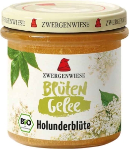 Zwergenwiese Blüten Gelee Holunderblüte, 160 g