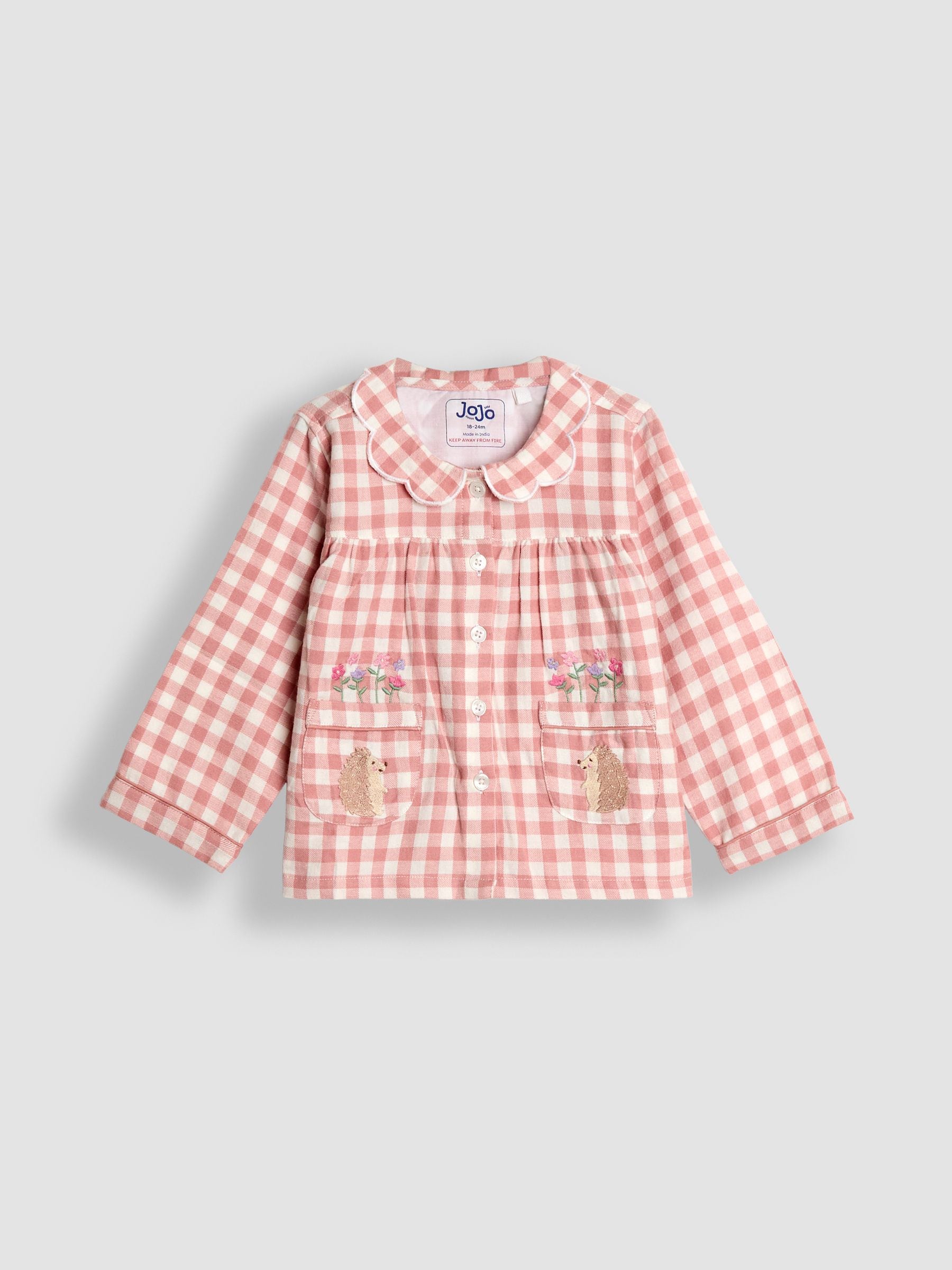 Roze egel - JoJo Maman Bébé Floral Pretty Pyjamas