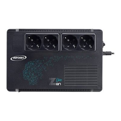 INFOSEC Zen Live 650 - Onduleur 4 prises - 650 VA