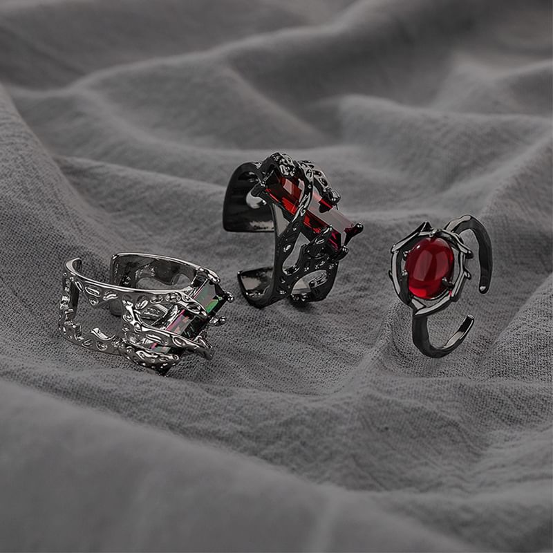 Tinseltown - Open ring met strass