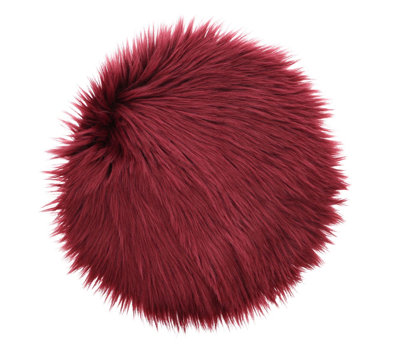 FRANK FLECHTWAREN | Decoratief bont Bordeaux, Ø 34 cm, prijs per stuk, ACRYL