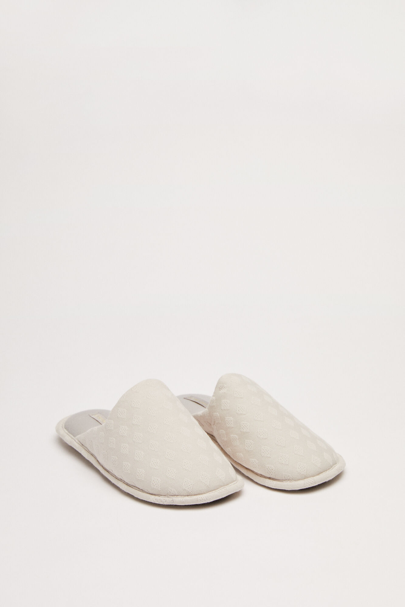 Zapatillas casa gris textura - gris