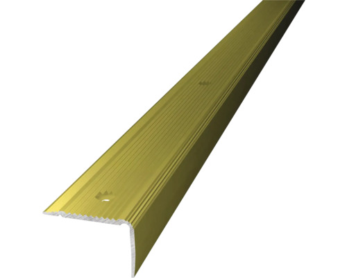 Aluminium traprandprofiel, goud geperforeerd, 30 x 20 x 1000 mm