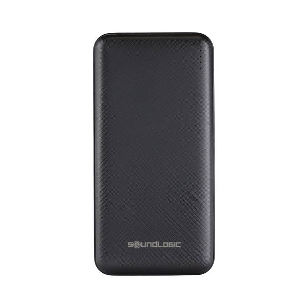 Soundlogic powerbank geschikt voor twee apparaten 10.000 mAh - zwart
