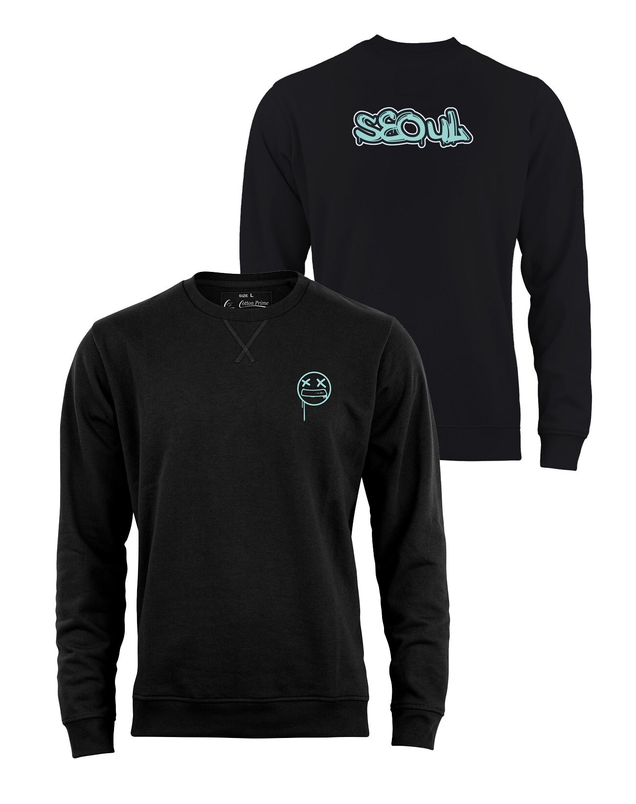 Cotton Prime® Sweatshirt Street Art Seoul - Weltenbummler Kollektion