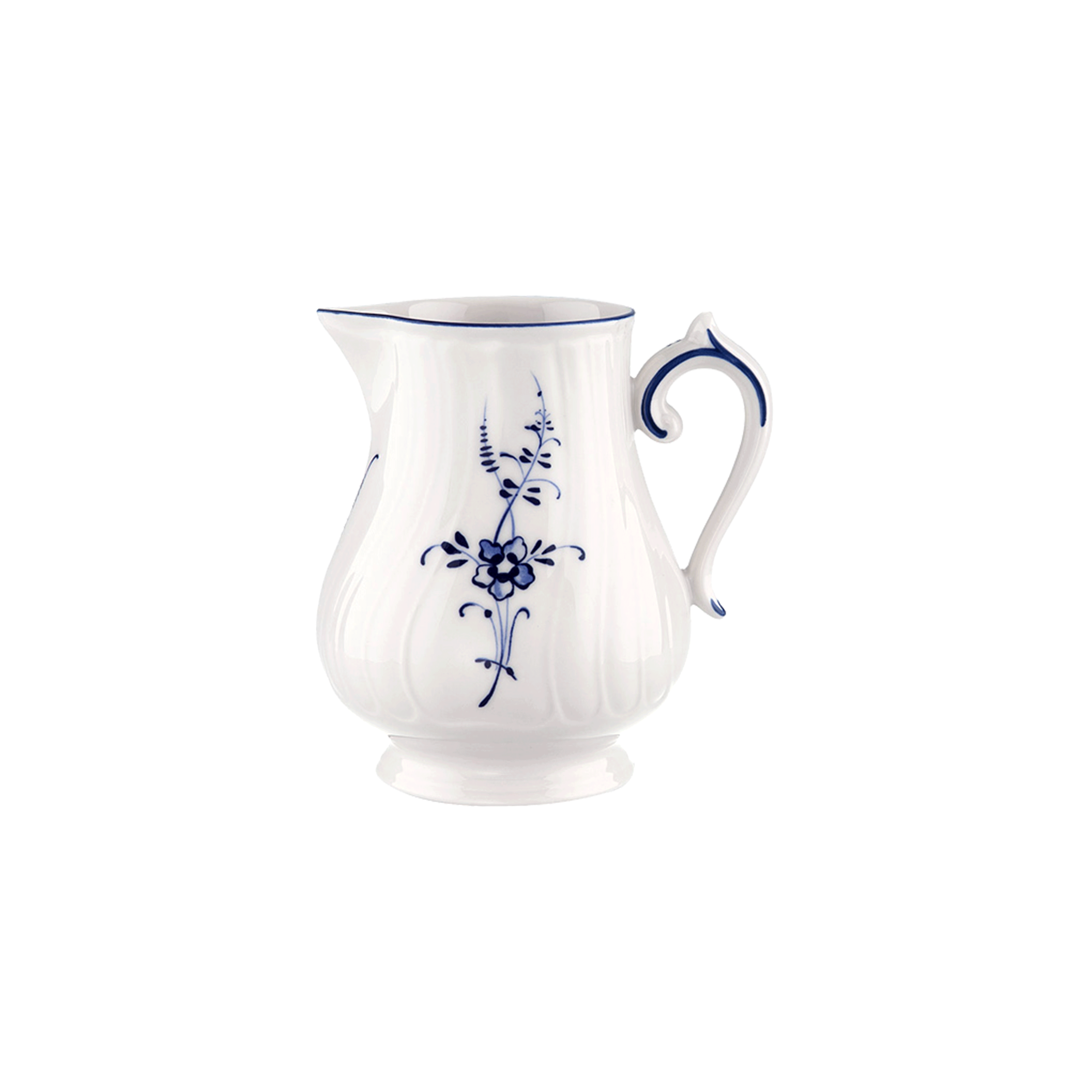 Vieux Luxembourg Creamer White, 0 oz, Premium Porcelain